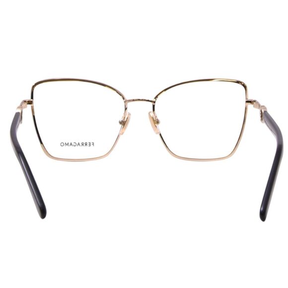 Salvatore Ferragamo SF2223N Eyeglasses Gold/Black Butterfly 54-17-140 (Women) - Picture 4 of 6